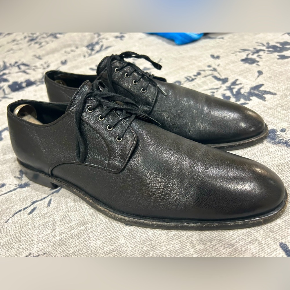 John Varvatos Black Oxfords